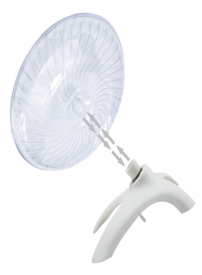 Litewoo Hamster Toys Wheel Exercise Flying Saucer,Silence Run Spinner, for Gerbil Rat Mouse Mice Hamster and Other Small Animal(White) - Image 3